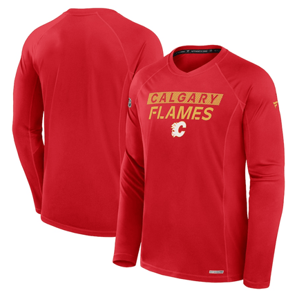Calgary Flames 2024-2025 Pro Rink Tech Long Sleeve T-Shirt