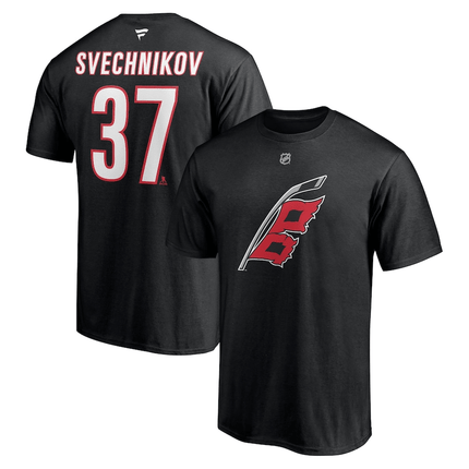 Andrei Svechnikov Carolina Hurricanes 2024-2025 Alternate Stack T-Shirt