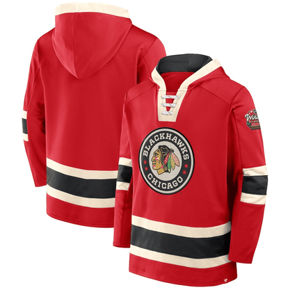 Chicago Blackhawks 2024-2025 Classic Inside Line Fleece Pullover Hoodie
