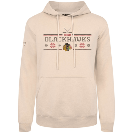 Chicago Blackhawks 2024-2025 Levelwear Podium Holiday Pullover Hoodie