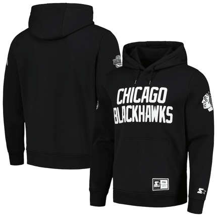 Chicago Blackhawks 2024-2025 Black Ice Pullover Hoodie