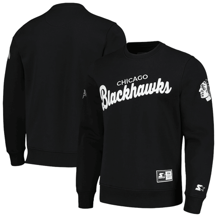 Chicago Blackhawks 2024-2025 Black Ice Crosscheck Pullover Sweatshirt