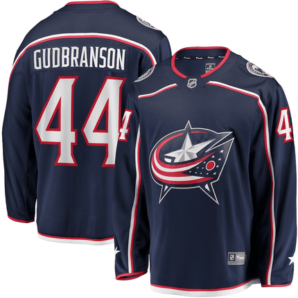 Erik Gudbranson Columbus Blue Jackets 2024-2025 Breakaway Navy Jersey