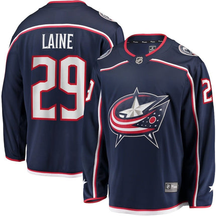Patrik Laine Columbus Blue Jackets 2024-2025 Breakaway Navy Jersey