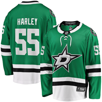 Thomas Harley Dallas Stars 2024-2025 Home Breakaway Kelly Green Jersey