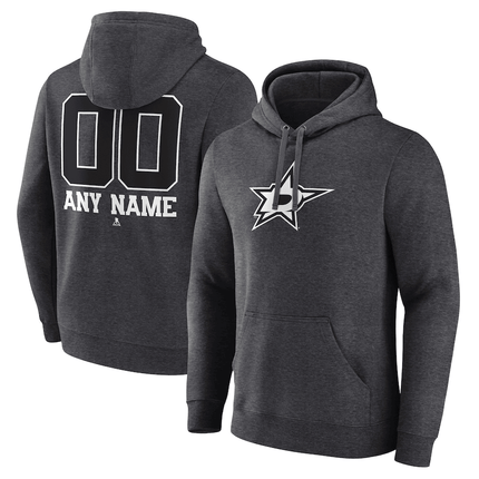 Dallas Stars 2024-2025 Monochrome Personalized Pullover Hoodie