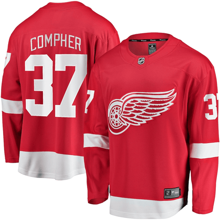 J.T. Compher Detroit Red Wings 2024-2025 Home Breakaway Red Jersey