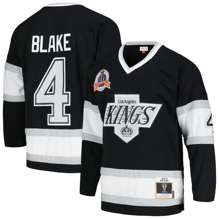 Rob Blake Los Angeles Kings 2024-2025 Captain Patch Blue Line Black Jersey