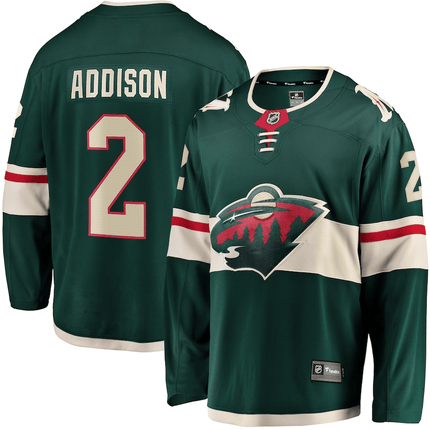 Calen Addison Minnesota Wild 2024-2025 Home Breakaway Green Jersey