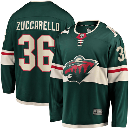 Mats Zuccarello Minnesota Wild 2024-2025 Home Breakaway Green Jersey