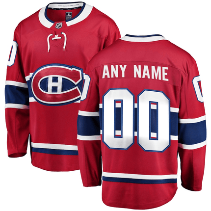 Custom Montreal Canadiens 2024-2025 Home Breakaway Red Jersey