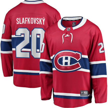 Juraj Slafkovsky Montreal Canadiens 2024-2025 Home Breakaway Red Jersey