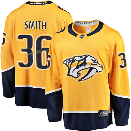 Cole Smith Nashville Predators 2024-2025 Home Premier Breakaway Gold Jersey