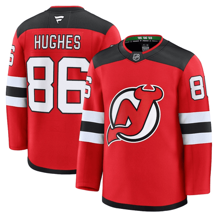 Jack Hughes New Jersey Devils 2024-2025 Home Premium Red Jersey