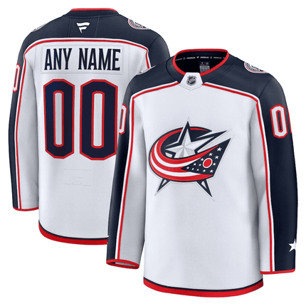 Custom Columbus Blue Jackets 2024-2025 Alternate Premium White Jersey