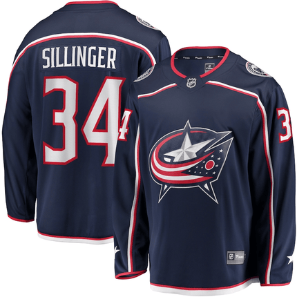 Cole Sillinger Columbus Blue Jackets 2024-2025 Breakaway Navy Jersey