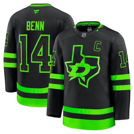 Jamie Benn Dallas Stars 2024-2025 Alternate Premium Black Jersey