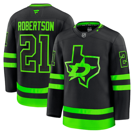 Jason Robertson Dallas Stars 2024-2025 Alternate Premium Black Jersey