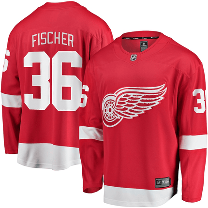Christian Fischer Detroit Red Wings 2024-2025 Home Breakaway Red Jersey