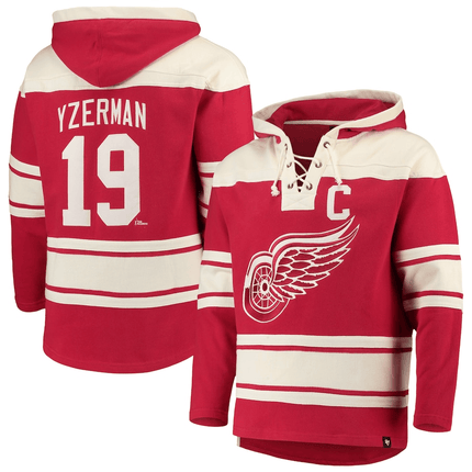 Steve Yzerman Detroit Red Wings 2024-2025 Lacer Pullover Hoodie