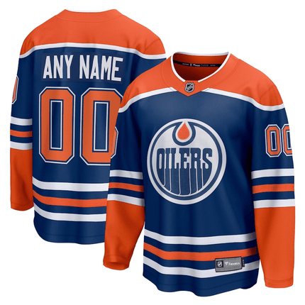 Custom Edmonton Oilers 2024-2025 Home Breakaway Royal Jersey