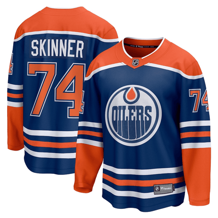 Stuart Skinner Edmonton Oilers 2024-2025 Home Breakaway Royal Jersey