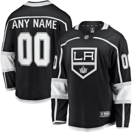 Custom Los Angeles Kings 2024-2025 Home Black Jersey