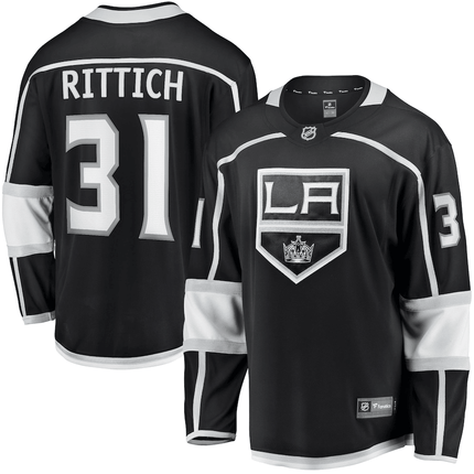 David Rittich Los Angeles Kings 2024-2025 Home Black Jersey