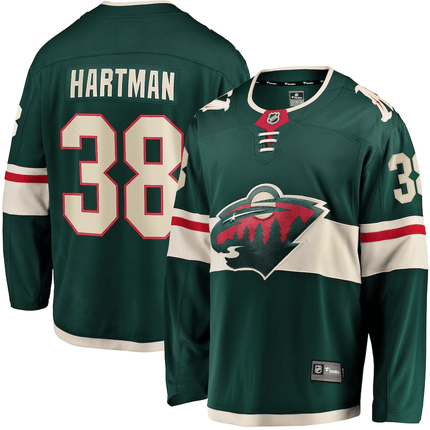 Ryan Hartman Minnesota Wild 2024-2025 Home Breakaway Green Jersey