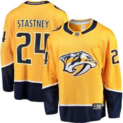 Spencer Stastney Nashville Predators 2024-2025 Home Premier Breakaway Gold Jersey