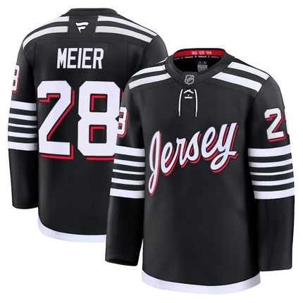 Timo Meier New Jersey Devils 2024-2025 Alternate Premier Breakaway Black Jersey