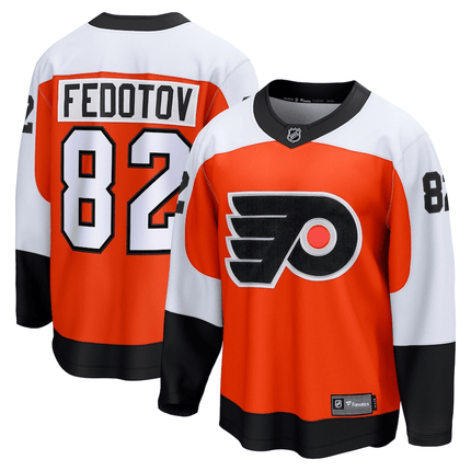 Ivan Fedotov Philadelphia Flyers 2024-2025 Home Premier Breakaway Orange Jersey