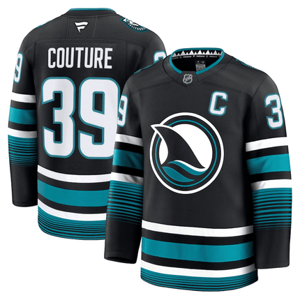 Logan Couture San Jose Sharks 2024-2025 Alternate Premium Black Jersey