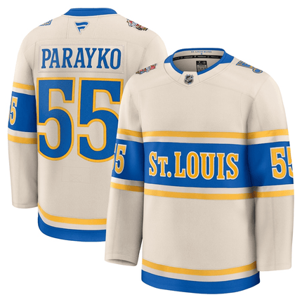 Colton Parayko St. Louis Blues 2024-2025 Winter Classic Premium Cream Jersey