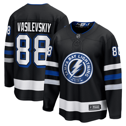 Andrei Vasilevskiy Tampa Bay Lightning 2024-2025 Alternate Premier Breakaway Black Jersey