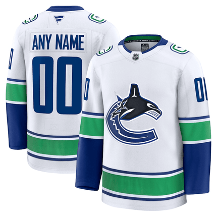 Custom Vancouver Canucks 2024-2025 Away Premium White Jersey