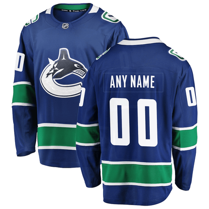 Custom Vancouver Canucks 2024-2025 Home Team Breakaway Blue Jersey