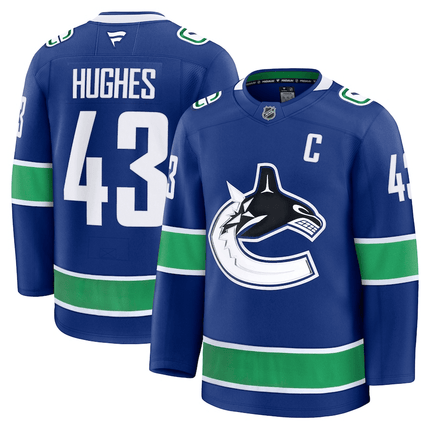 Quinn Hughes Vancouver Canucks 2024-2025 Home Team Breakaway Blue Jersey