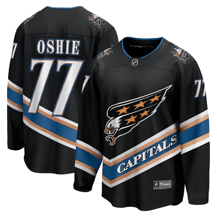 TJ Oshie Washington Capitals 2024-2025 Alternate 50th Anniversary Premier Breakaway Black Jersey