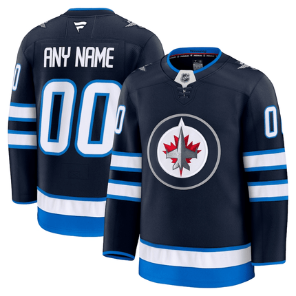 Custom Winnipeg Jets 2024-2025 Home Premium Navy Jersey