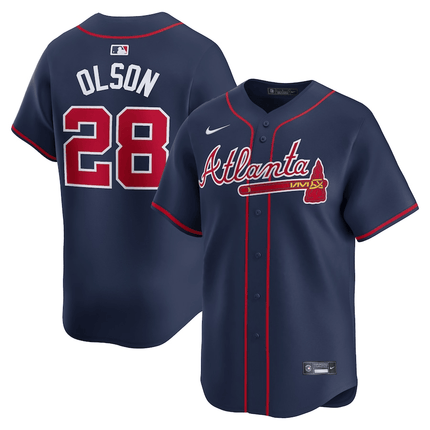 Matt Olson Atlanta Braves 2024-2025 Alternate Limited Navy Jersey