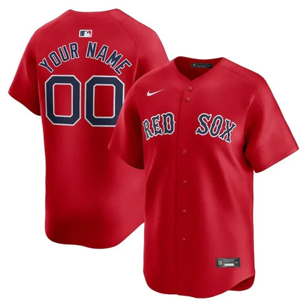 Custom Boston Red Sox 2024-2025 Alternate Limited Red Jersey