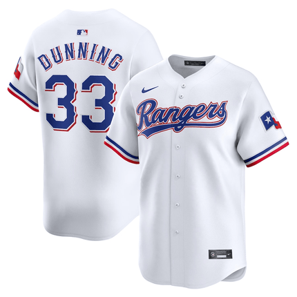 Dane Dunning Texas Rangers 2024-2025 Home Limited Player White Jersey