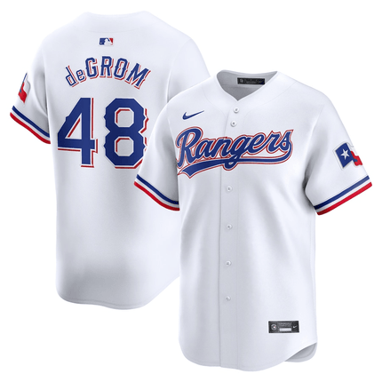 Jacob deGrom Texas Rangers 2024-2025 Home Limited Player White Jersey