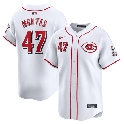 Frankie Montas Cincinnati Reds 2024-2025 Home Limited Player White Jersey