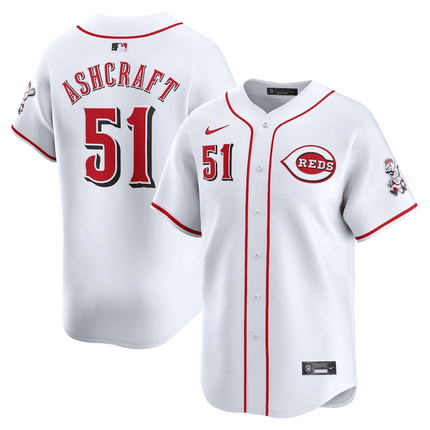 Graham Ashcraft Cincinnati Reds 2024-2025 Home Limited Player White Jersey