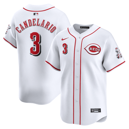Jeimer Candelario Cincinnati Reds 2024-2025 Home Limited Player White Jersey