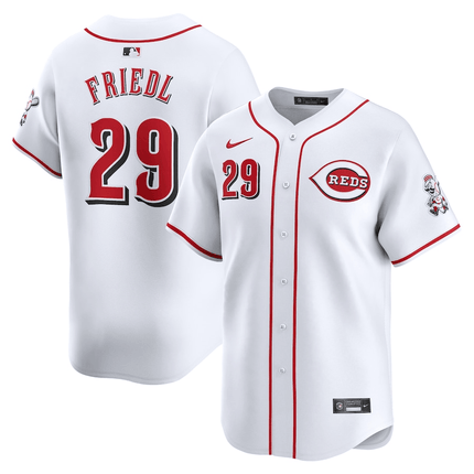 TJ Friedl Cincinnati Reds 2024-2025 Home Limited Player White Jersey