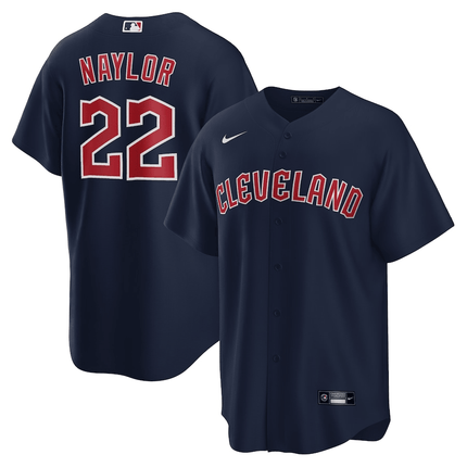 Josh Naylor Cleveland Guardians 2024-2025 Alternate Replica Navy Jersey