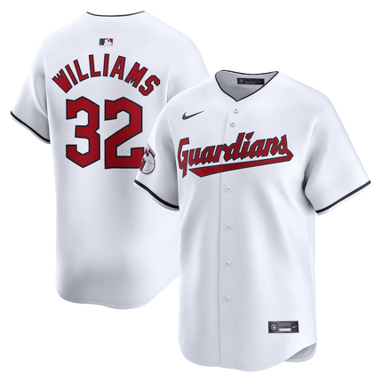 Gavin Williams Cleveland Guardians 2024-2025 Home Limited White Jersey